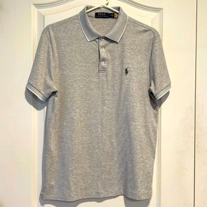 Polo by Ralph Lauren Light Grey Size Medium short sleeved shirt